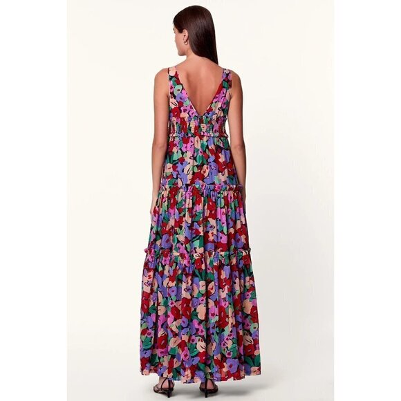 Nicholas Myla Maxi Dress in Multicolor 2 Womens Long Floral Gown - Picture 2 of 16